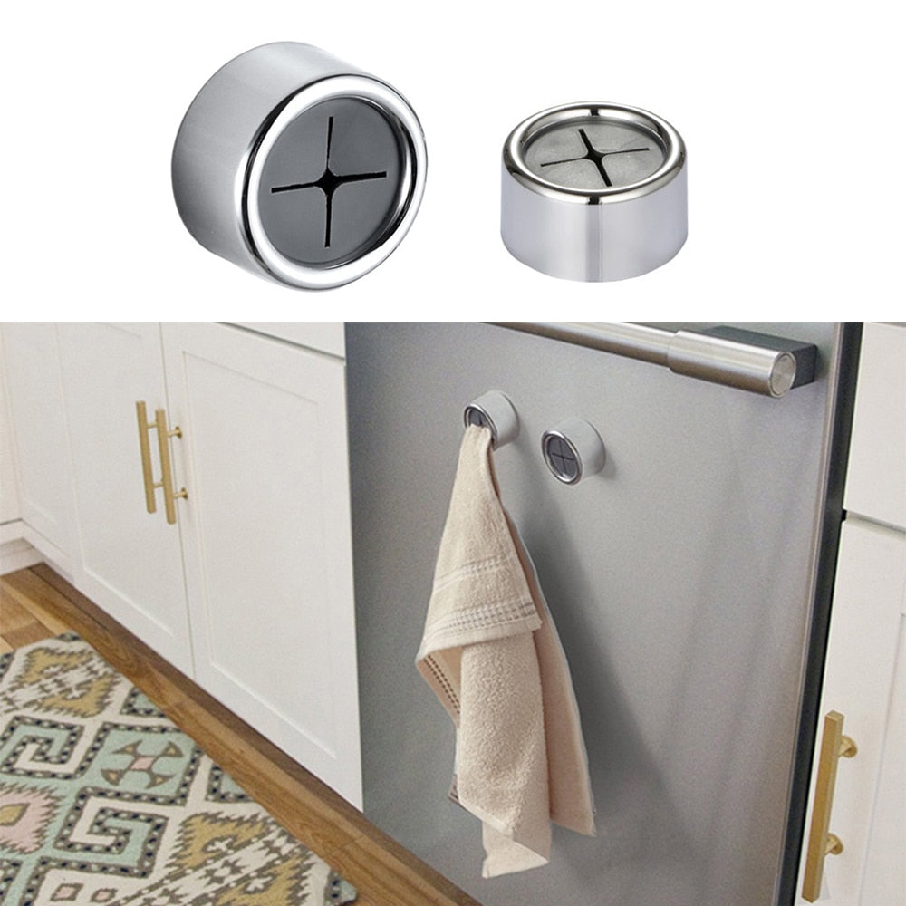 Handdoekhouder zelfklevend set 3 stuks RVS zilver keuken badkamer doekhouder wand zonder boren theedoek houder compact