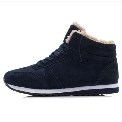 Heren Winterschoenen Warm en Waterdicht met Bontvoering