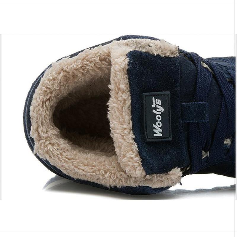 Heren Winterschoenen Warm en Waterdicht met Bontvoering