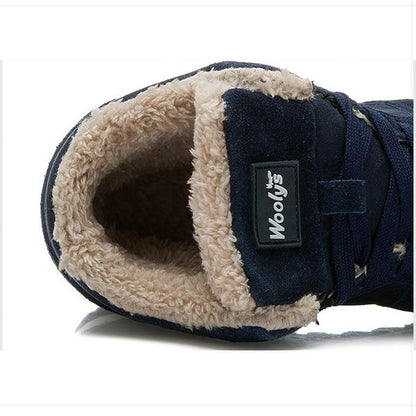 Heren Winterschoenen Hoge Sneakers Warm Bontvoering