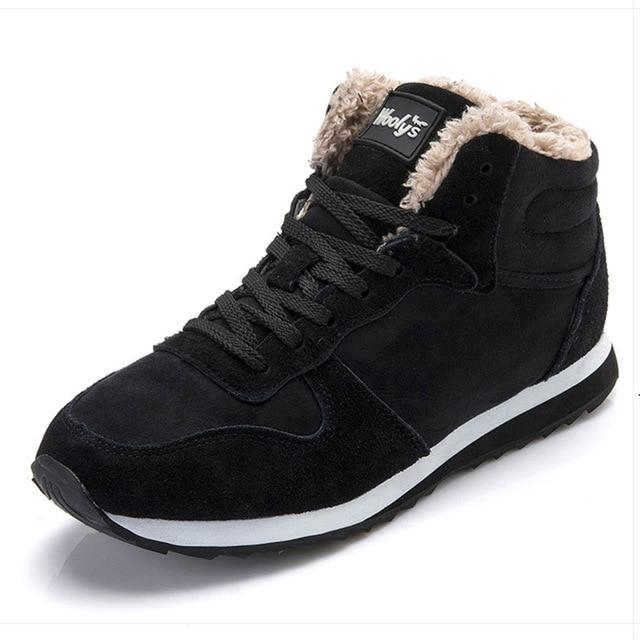 Heren Winterschoenen Warm en Waterdicht met Bontvoering