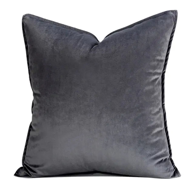 Kussenhoes Velvet 45x45 Beige Fluweel Sierkussen Woonkamer Slaapkamer Decoratief Zacht Met Rits