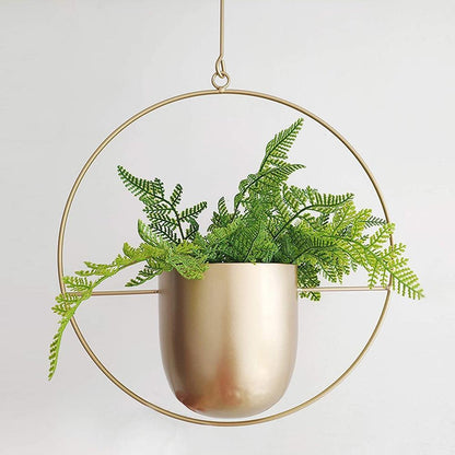 Wandplantenhouder met Minimalistisch IJzeren Frame voor Hangplanten