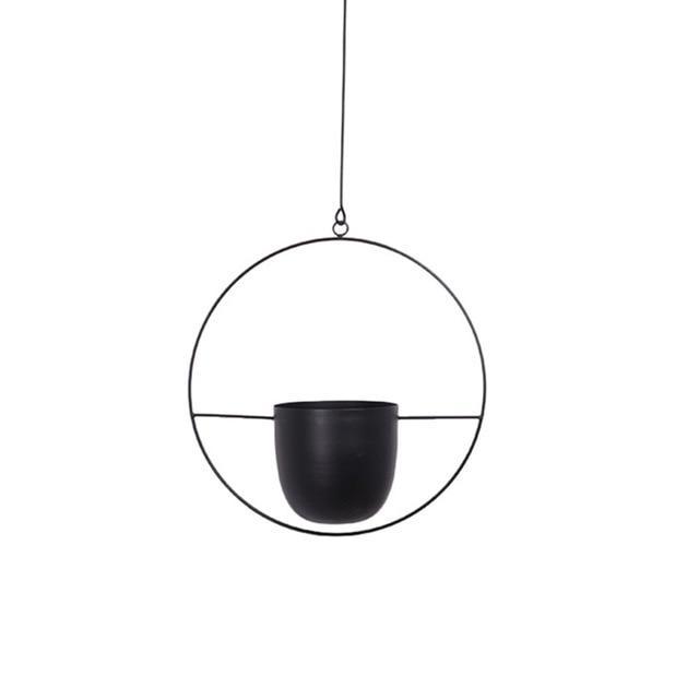Wandplantenhouder met Minimalistisch IJzeren Frame voor Hangplanten
