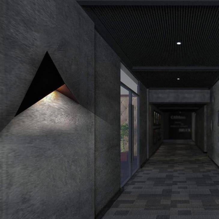 Driehoek Wandlamp LED 3W Metaal Zwart Woonkamer Slaapkamer Moderne Muurlamp Geometrisch Bureaulamp Interieur Decoratie