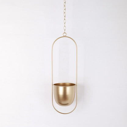 Wandplantenhouder met Minimalistisch IJzeren Frame voor Hangplanten