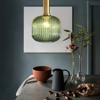 Hanglamp Gekleurd Glas Retro Nordisch E27 Wit Groen Roze Ø13 Ø30 Eetkamer