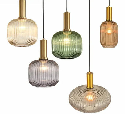Hanglamp Gekleurd Glas Retro Nordisch E27 Wit Groen Roze Ø13 Ø30 Eetkamer