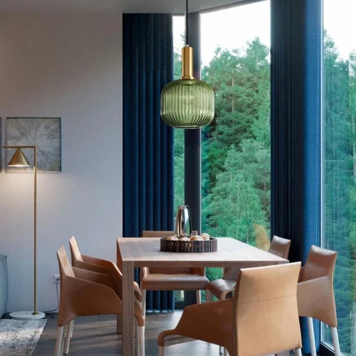 Hanglamp Gekleurd Glas Retro Nordisch E27 Wit Groen Roze Ø13 Ø30 Eetkamer