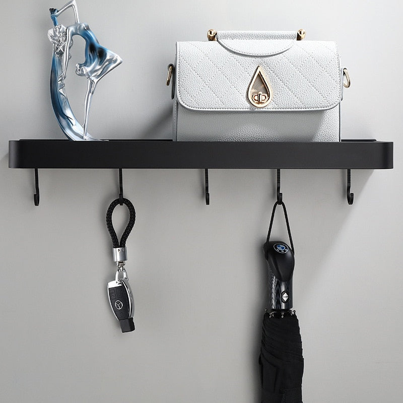 Wandplank aluminium 30 cm zwart badkamer keuken opbergplank zwevend smal rek muur plank modern minimalistisch