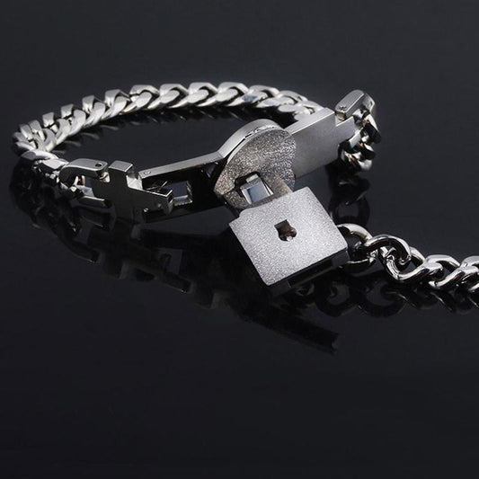 Luxe Partnersieraden Set met Hart Slot en Sleutel – Matching Armbanden voor Koppels