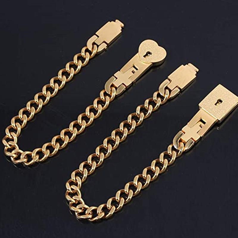 Luxe Partnersieraden Set met Hart Slot en Sleutel – Matching Armbanden voor Koppels