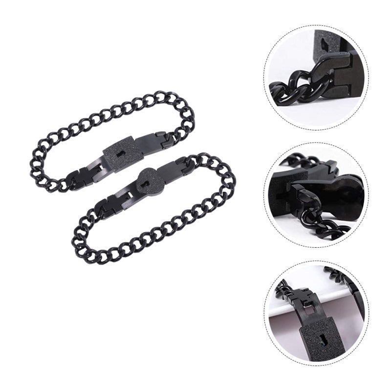 Luxe Partnersieraden Set met Hart Slot en Sleutel – Matching Armbanden voor Koppels