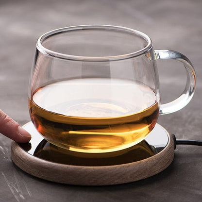 Keramische Mokverwarmer met Temperatuurregeling – Smart Coaster voor Warme Koffie, Thee en Drankjes – Auto-Uitschakeling en Waterdicht
