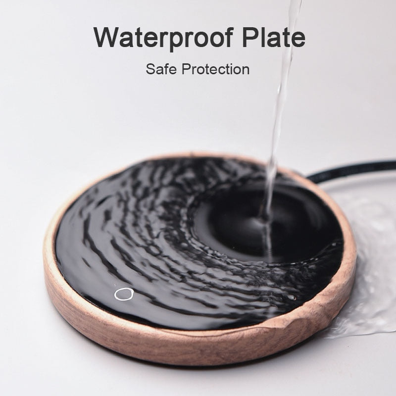Keramische Mokverwarmer met Temperatuurregeling – Smart Coaster voor Warme Koffie, Thee en Drankjes – Auto-Uitschakeling en Waterdicht