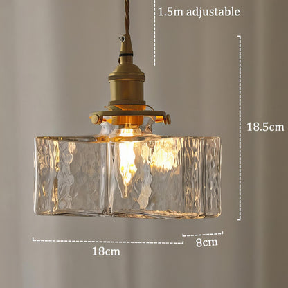 Hanglamp Glas E27 Messing Transparant Eettafel Woonkamer Vintage Klassieke Verlichting Kookeiland Sfeerlamp
