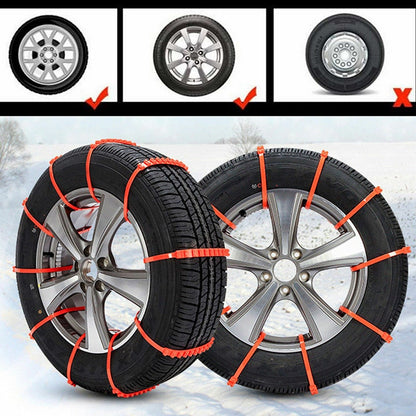 Anti-Slip Sneeuwkettingen voor Auto's 6,5–10,5 Inch Banden SUV Bestelauto Veilig Grip Winter