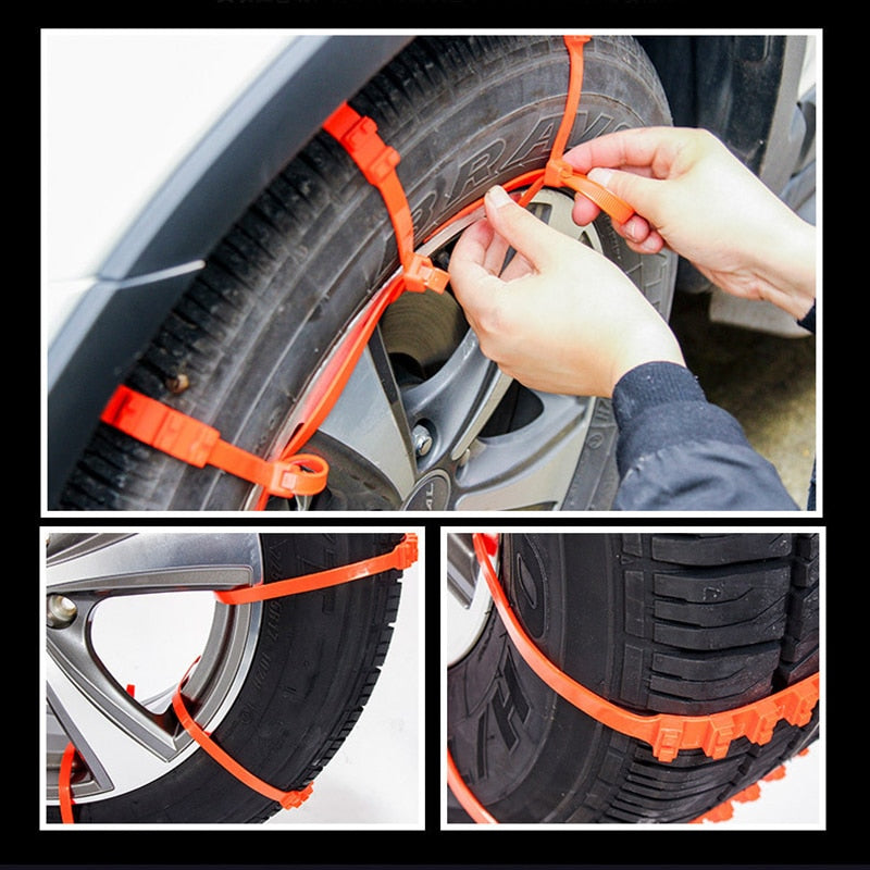 Anti-Slip Sneeuwkettingen voor Auto's 6,5–10,5 Inch Banden SUV Bestelauto Veilig Grip Winter