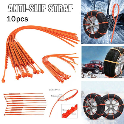 Anti-Slip Sneeuwkettingen voor Auto's 6,5–10,5 Inch Banden SUV Bestelauto Veilig Grip Winter