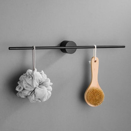 Handdoekenrek Aluminium Verplaatsbaar Goud Zwart Badkamer Keuken Wandrek Handdoekhouder Minimalistisch Design