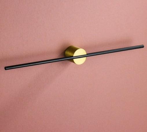 Handdoekenrek Aluminium Verplaatsbaar Goud Zwart Badkamer Keuken Wandrek Handdoekhouder Minimalistisch Design