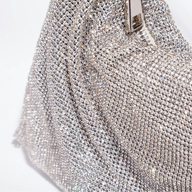 Luxe Schouder tas met Ketting Sluiting Glanzend Leer