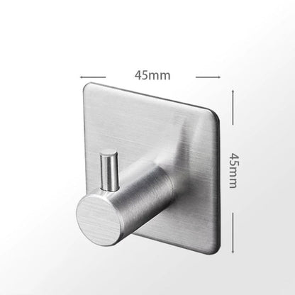 Zelfklevende haak RVS zwart badkamer keuken wand haak zonder boren handdoekhaak sleutelhaak keukenaccessoire muurhaak modern