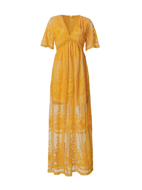 Elegante Jurk Lange Vloeiende Zomerjurk Luchtig en Comfortabel