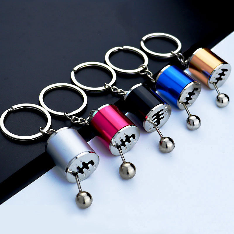 Handmatige Versnellingspook Sleutelhanger – Realistische 6-Versnellingen Design voor Autoliefhebbers