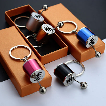 Handmatige Versnellingspook Sleutelhanger – Realistische 6-Versnellingen Design voor Autoliefhebbers