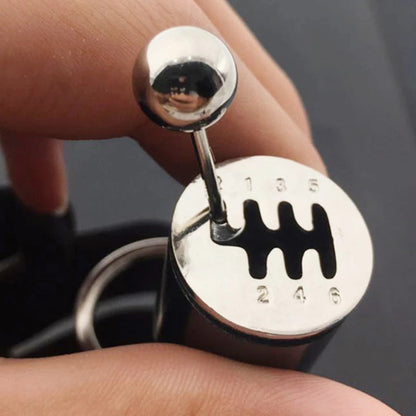 Handmatige Versnellingspook Sleutelhanger – Realistische 6-Versnellingen Design voor Autoliefhebbers