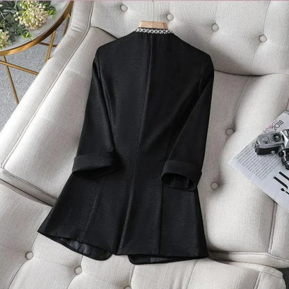 Dames Blazer Halve Mouwen Zomerjas Lichtgewicht