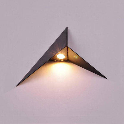 Driehoek Wandlamp LED 3W Metaal Zwart Woonkamer Slaapkamer Moderne Muurlamp Geometrisch Bureaulamp Interieur Decoratie