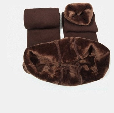 Dames Fleece Legging Warm en Zacht voor de Winter