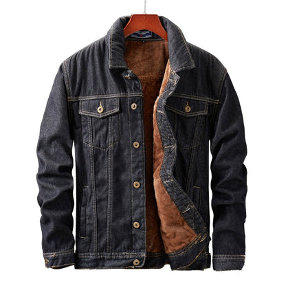 Heren Denim Jas Warm Met Sherpa Voering Stoer - StudioMarella