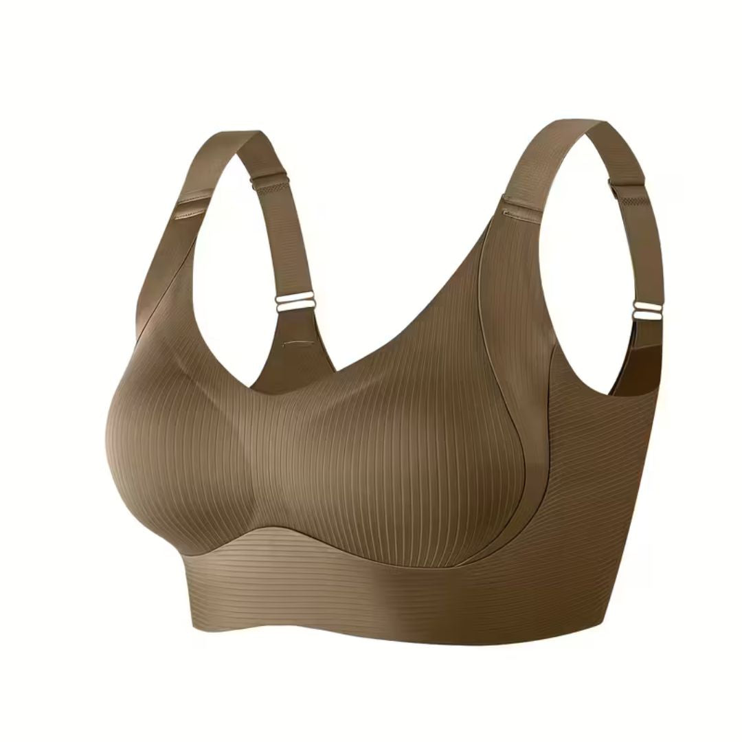 Ondersteunende Beha zonder Beugel Zwart Beige Bruin Grijs Roze Sport BH Comfort Dagelijks Wear Softcup