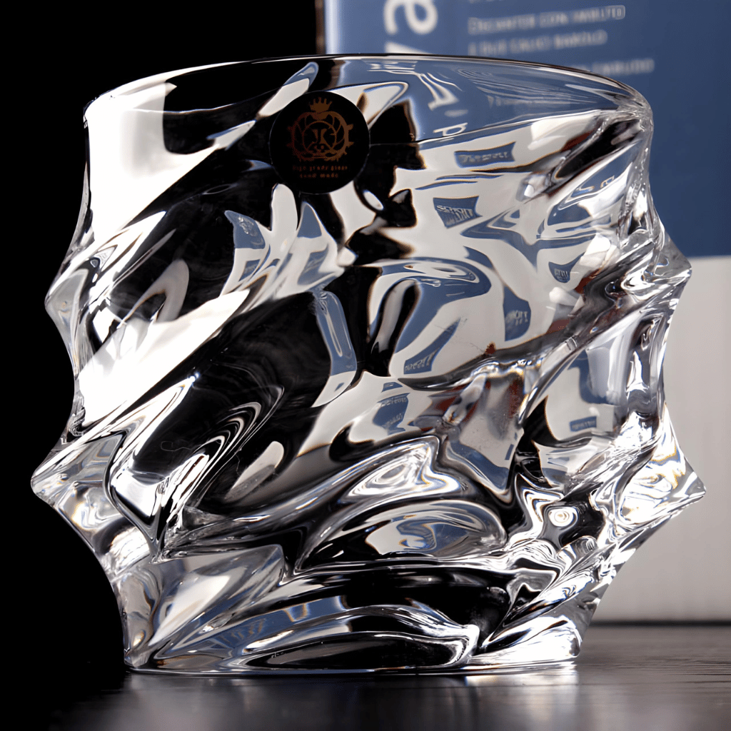 Kristallen Whiskyglas met Tornadovorm 300ml voor Premium Drankbeleving | Handgemaakt Japans-Geïnspireerd Spiraaldesign