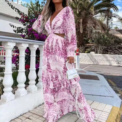 Lange Strandjurk Zomerjurk voor Vrouw - Mode Vibes