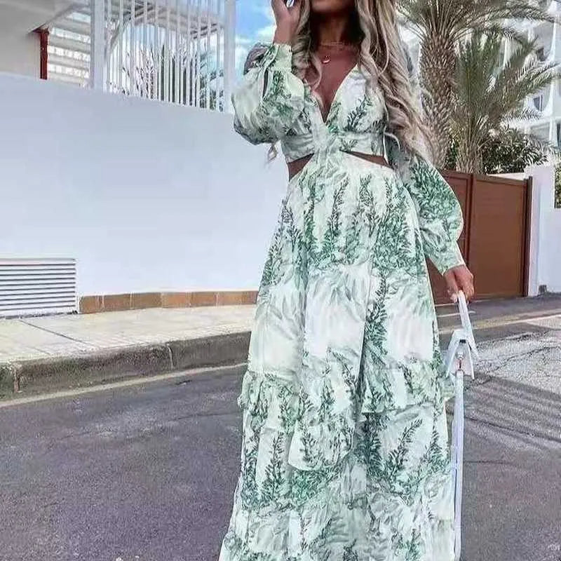 Lange Zomerjurk Strandjurk voor Vrouw Maxi Stijl