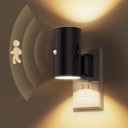 Minimalistische led wandlamp met lichtsensor en automatische dag-nachtfunctie voor moderne interieurs
