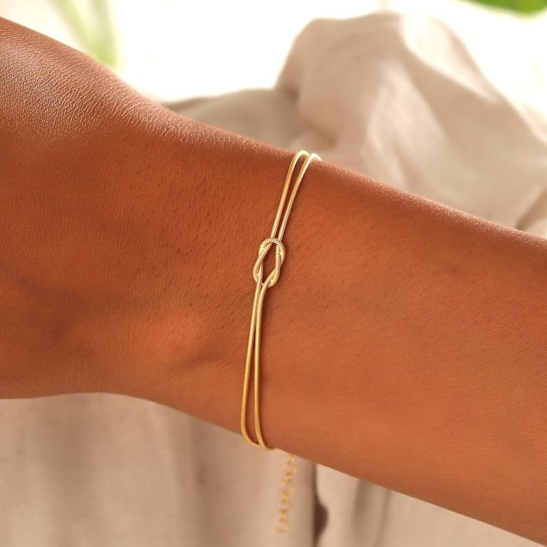 Liefdes Armband Simpele Knopen Zilver - StudioMarella