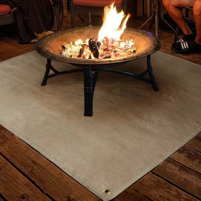 Hittebeschermmat BBQ Grillmat tot 800°C Opvouwbaar Vuurvast Glasvezel voor Terras Tuin