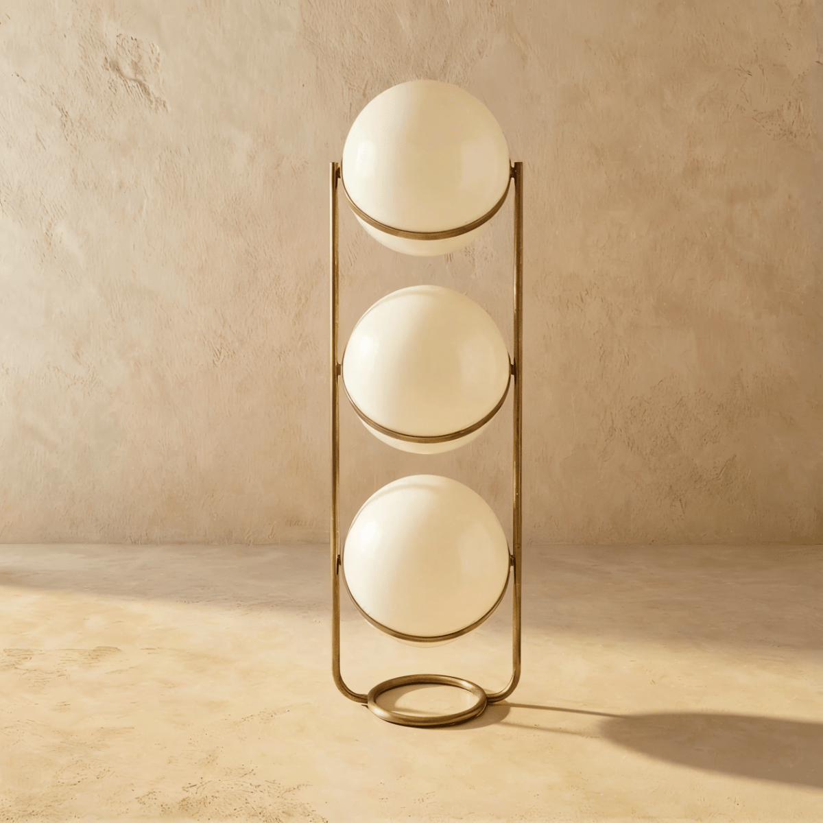 Rasu Minimalistische Staande Lamp Van Massief Staal Met Stabiele Voet