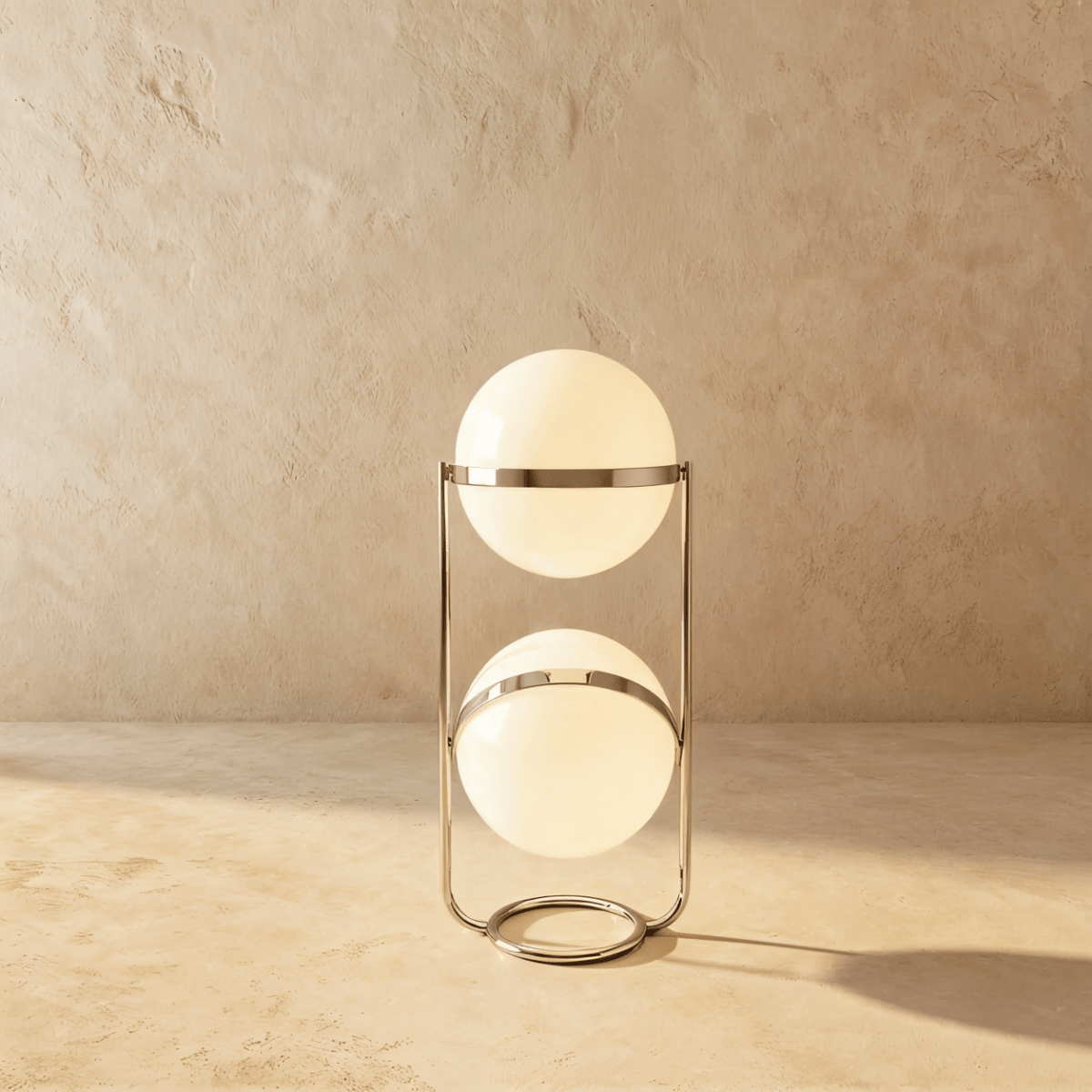 Rasu Minimalistische Staande Lamp Van Massief Staal Met Stabiele Voet