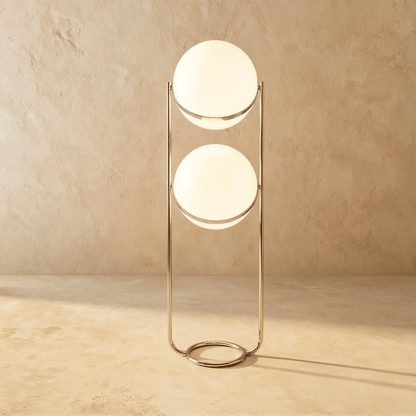 Rasu Minimalistische Staande Lamp Van Massief Staal Met Stabiele Voet