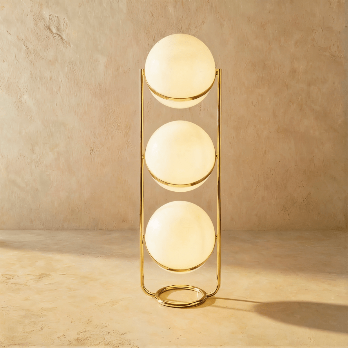 Rasu Minimalistische Staande Lamp Van Massief Staal Met Stabiele Voet