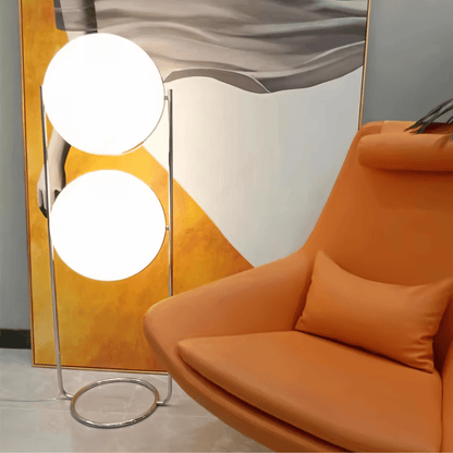 Rasu Minimalistische Staande Lamp Van Massief Staal Met Stabiele Voet
