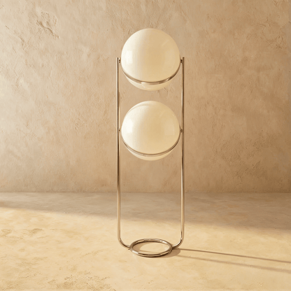 Rasu Minimalistische Staande Lamp Van Massief Staal Met Stabiele Voet