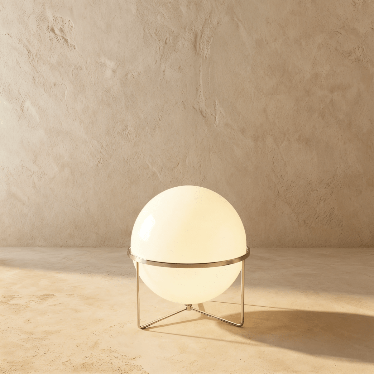 Rasu Minimalistische Staande Lamp Van Massief Staal Met Stabiele Voet
