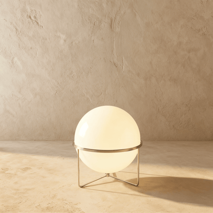 Rasu Minimalistische Staande Lamp Van Massief Staal Met Stabiele Voet